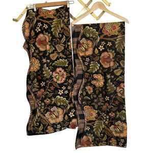 Waverly Imperial Dress Jacqueline Valance Curtains Set of 2 Rod Pocket Floral